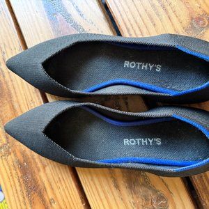 Rothy's The Point Black Flats Size 11